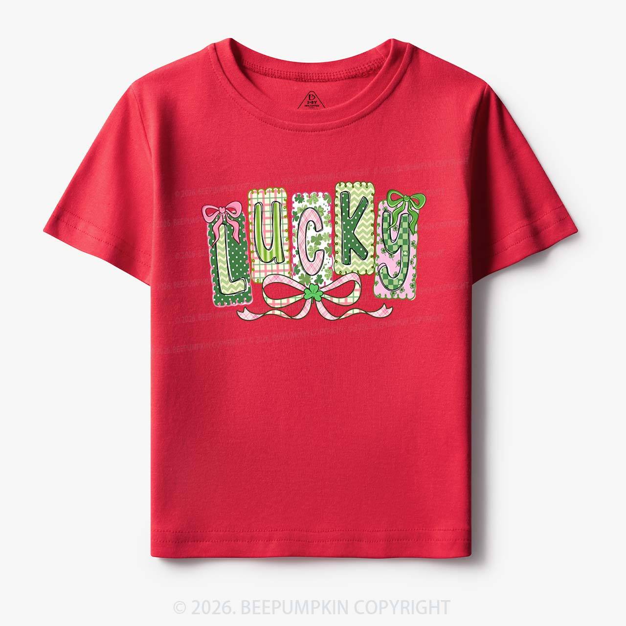 Lucky Shamrock St. Patrick's Day Toddler&Kid's Tees Beepumpkin