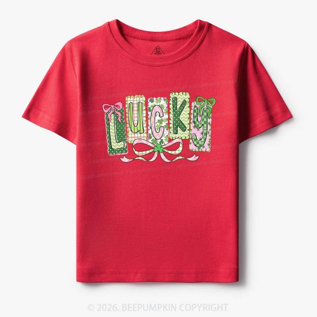 Lucky Shamrock St. Patrick's Day Toddler&Kid's Tees Beepumpkin