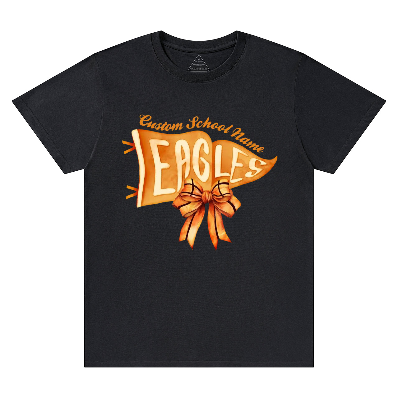 Personalized Mascot Watercolor Pennants Flag T-Shirts Beepumpkin