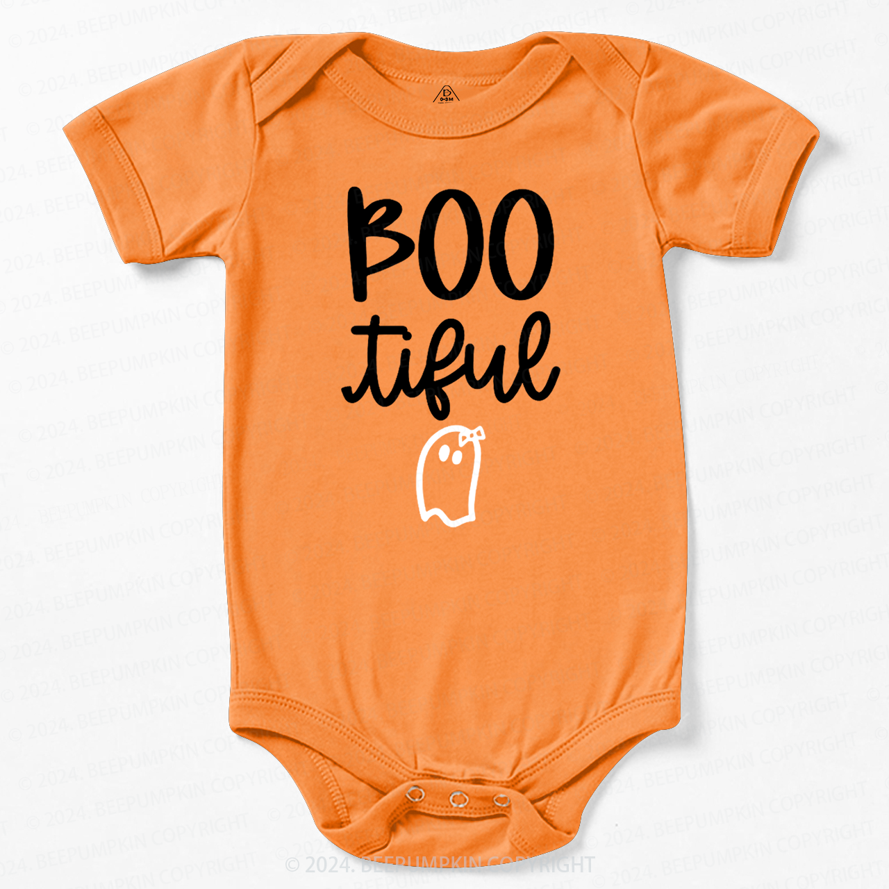 Bootiful Ghost Halloween Bodysuit For Baby