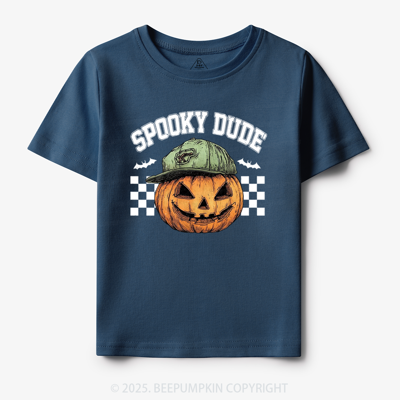 Spooky Dude Pumpkin Face Toddler&Kid's Tees Beepumpkin