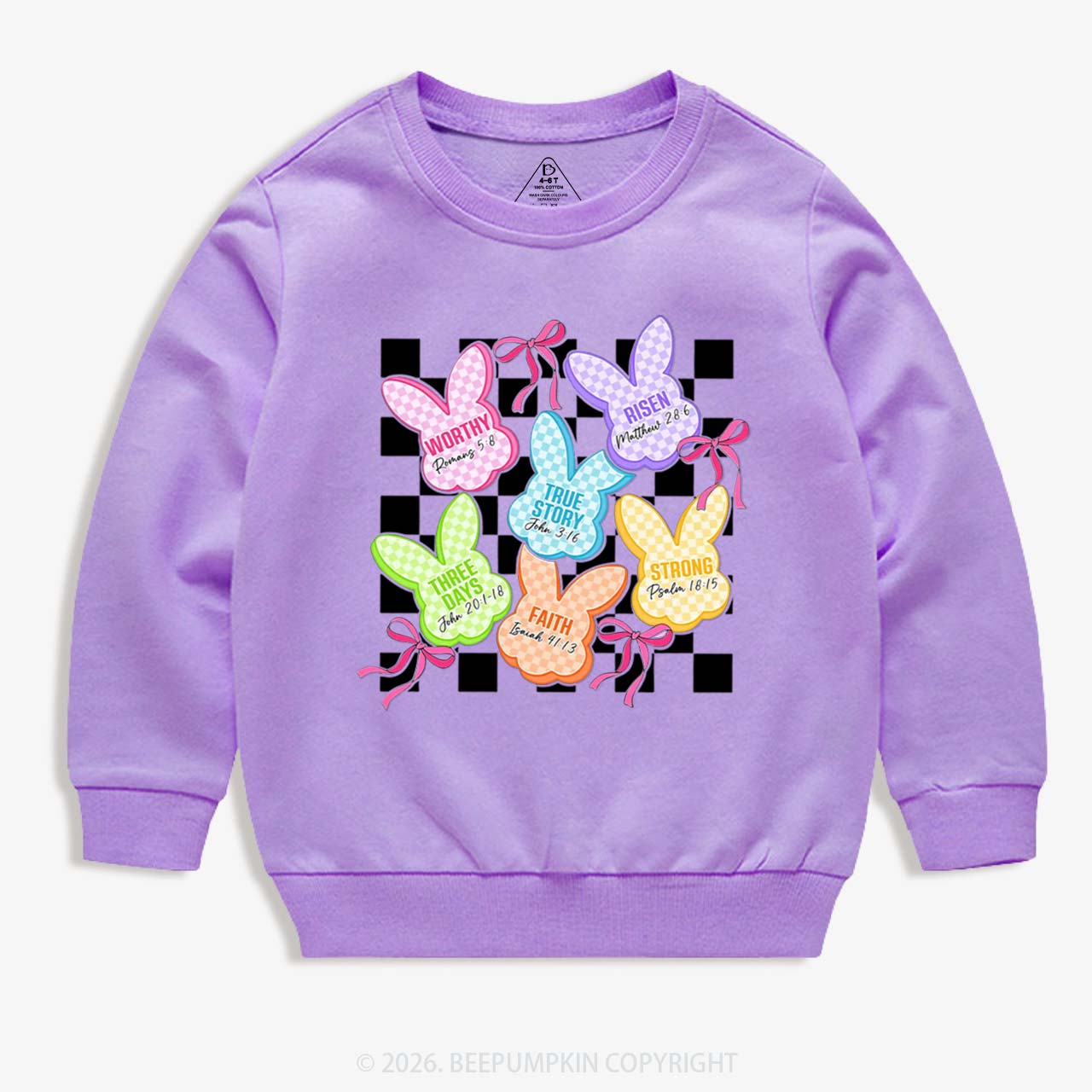 Christian Bunny A Lot Can Happen In Three Days Kid's Sweatshirt