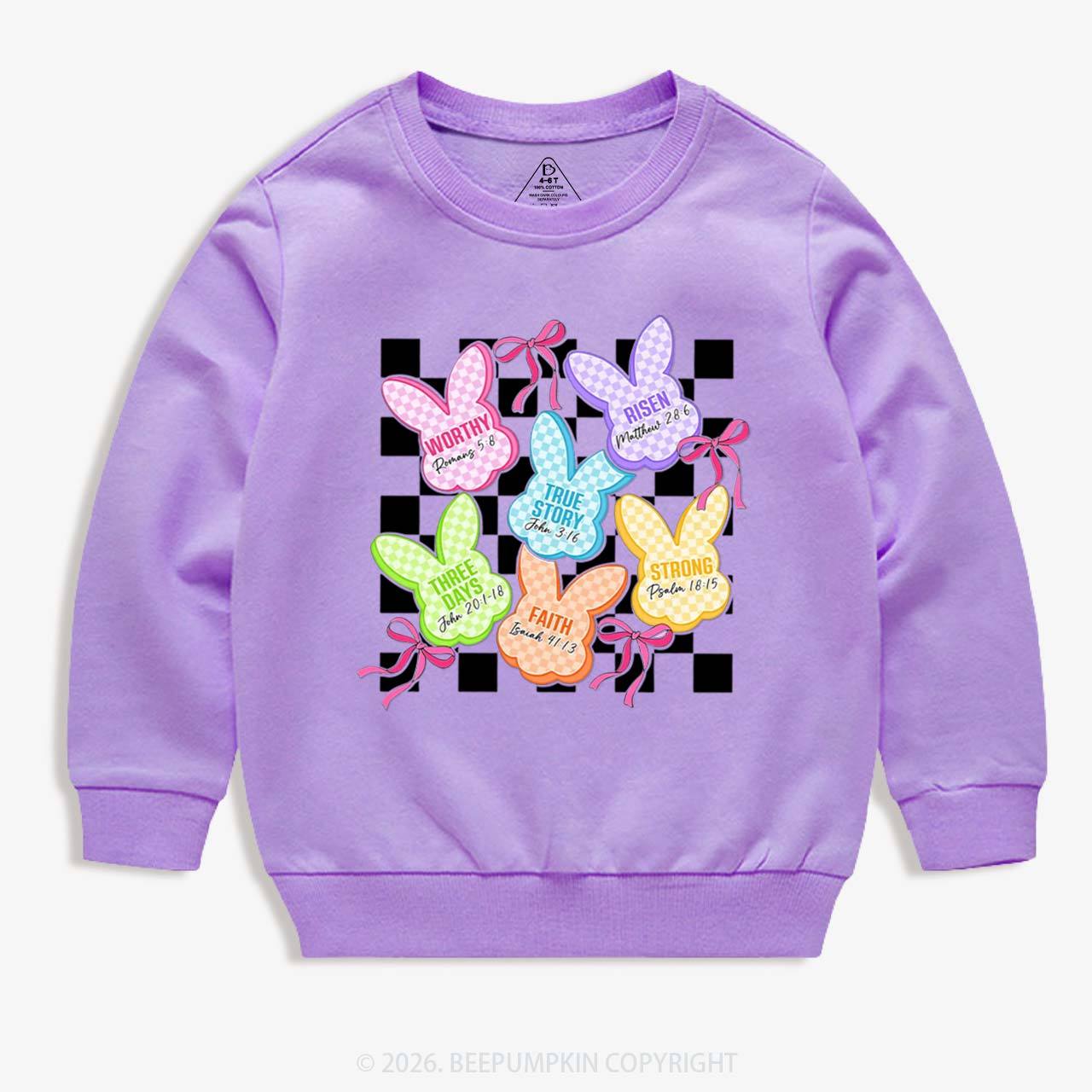 Christian Bunny A Lot Can Happen In Three Days Kid's Sweatshirt