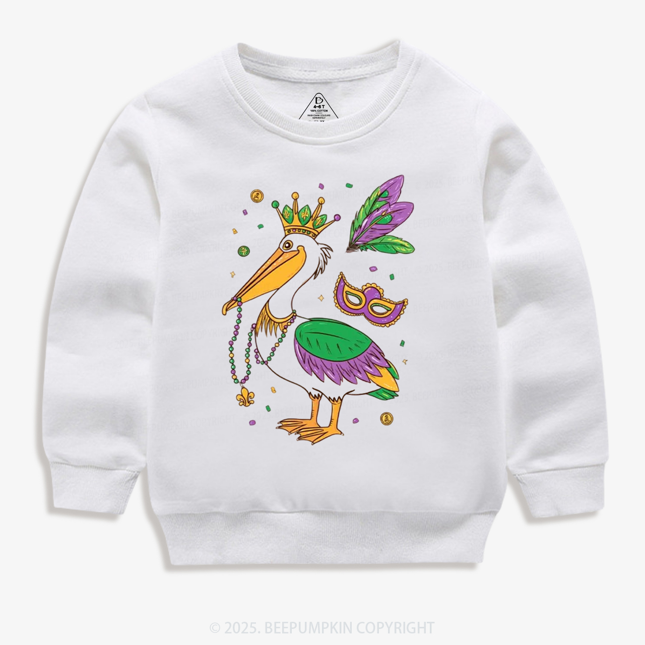 Beads & Feathers Fun Kid's Sweatshirt