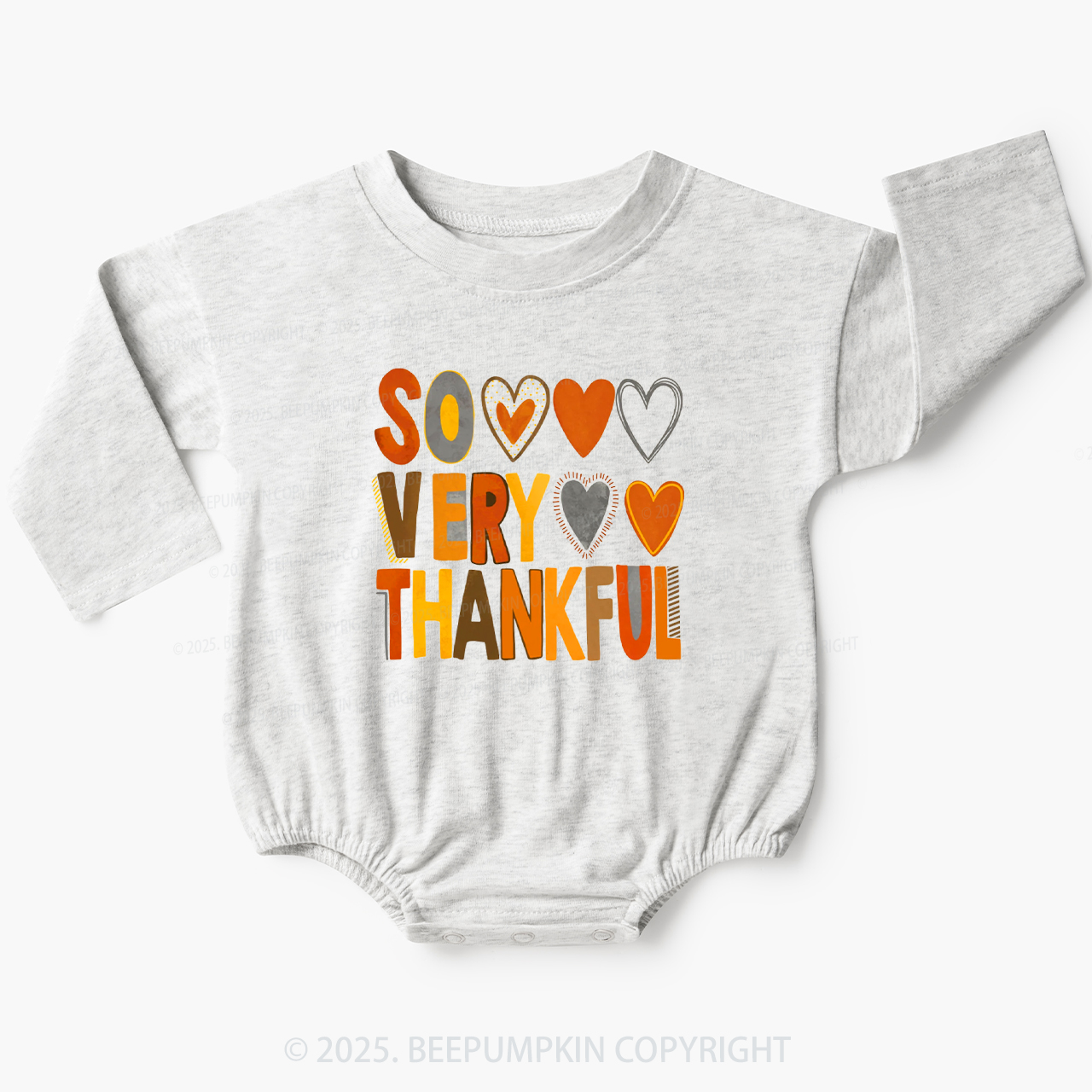 So Very Thankful Baby Bubble Romper Beepumpkin