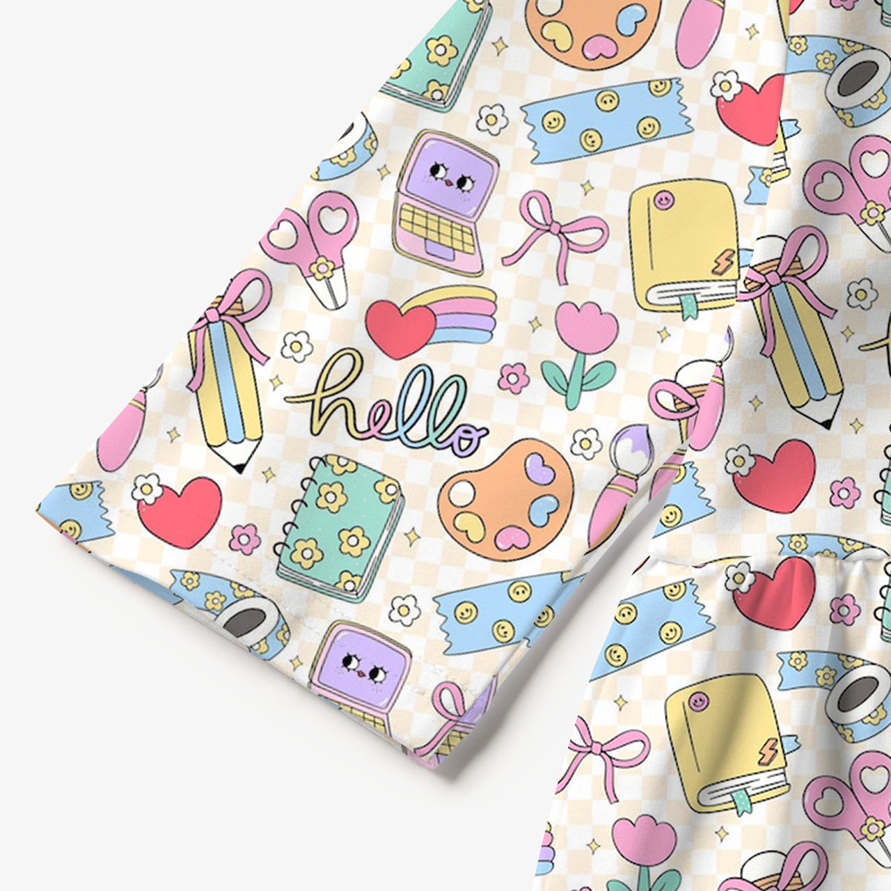 Hello, School All Over Print Kids Dress