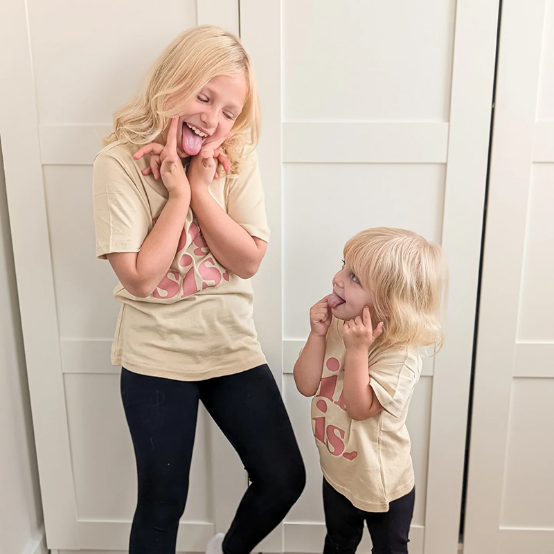 Big Sister Little Sister-Siblings Matching Tees
