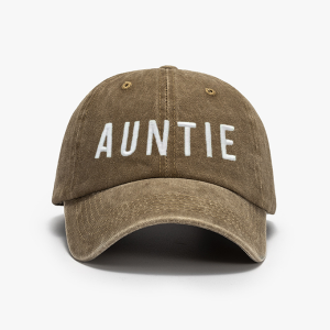 Image of Auntie Adults Embroidery Hat Embroidery