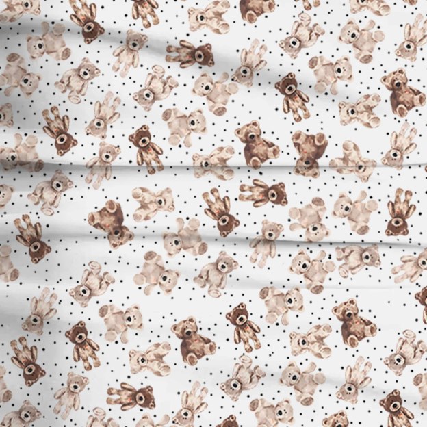 Brown Plush Bear Two-Piece Pajama Set For Kids