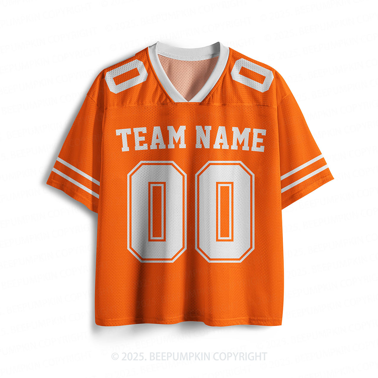 Personalized Team Name & Number Orange Toddler&Kid's Sport Jersey Beepumpkin