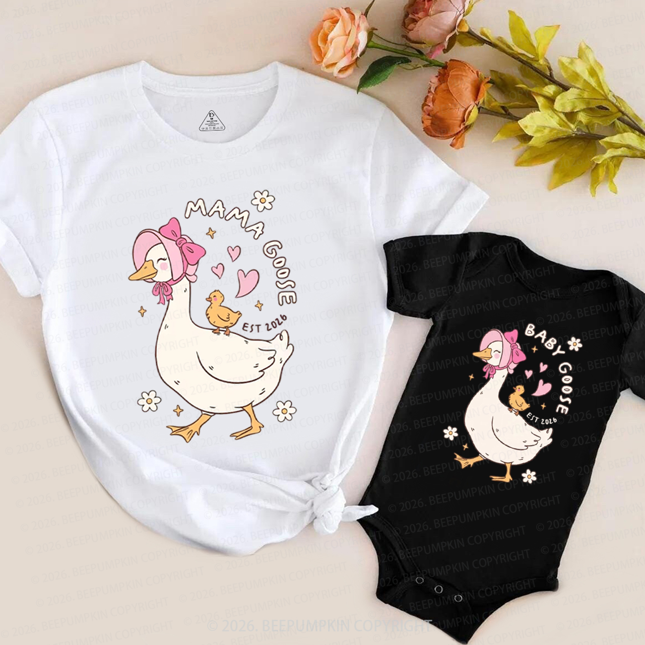 First Mothers Day Silly Goose Mom&Me Matching T-Shirts