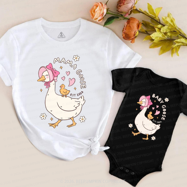 First Mothers Day Silly Goose Mom&Me Matching T-Shirts