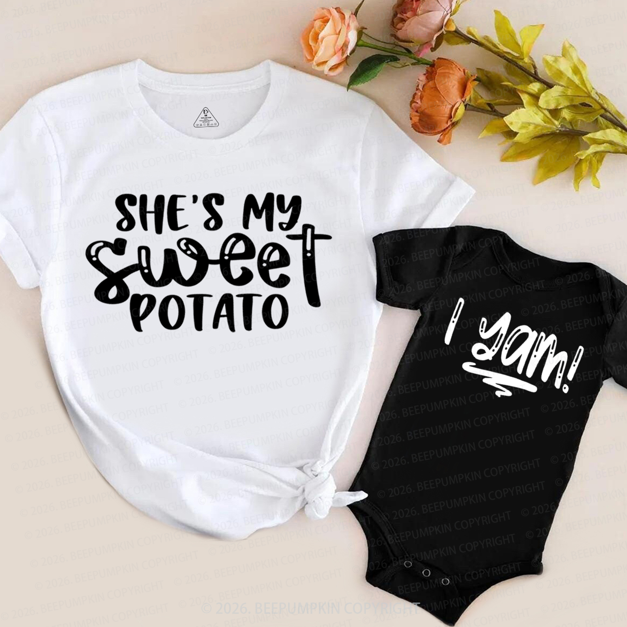 Sweet Potato & I Yam Mom&Me Matching T-Shirts