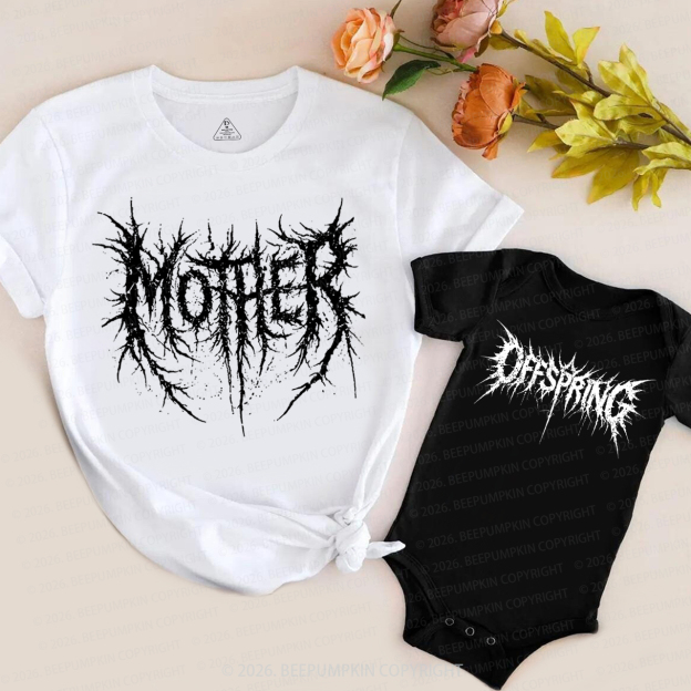 Mommy and Me Alternative Rock Mom&Me Matching T-Shirts