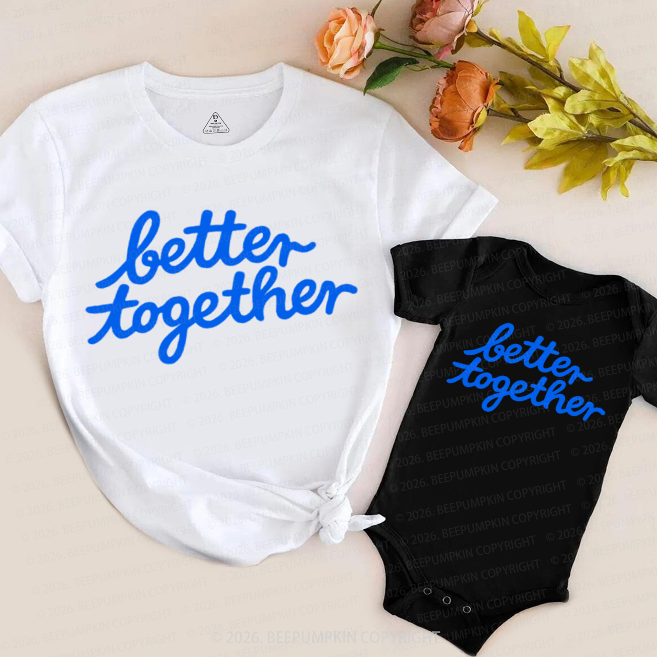 Blue Better Together Mom&Me Matching T-Shirts