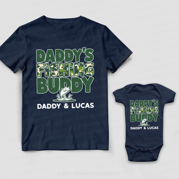 Personalized Fishing Buddies Dad&Me Matching Shirts