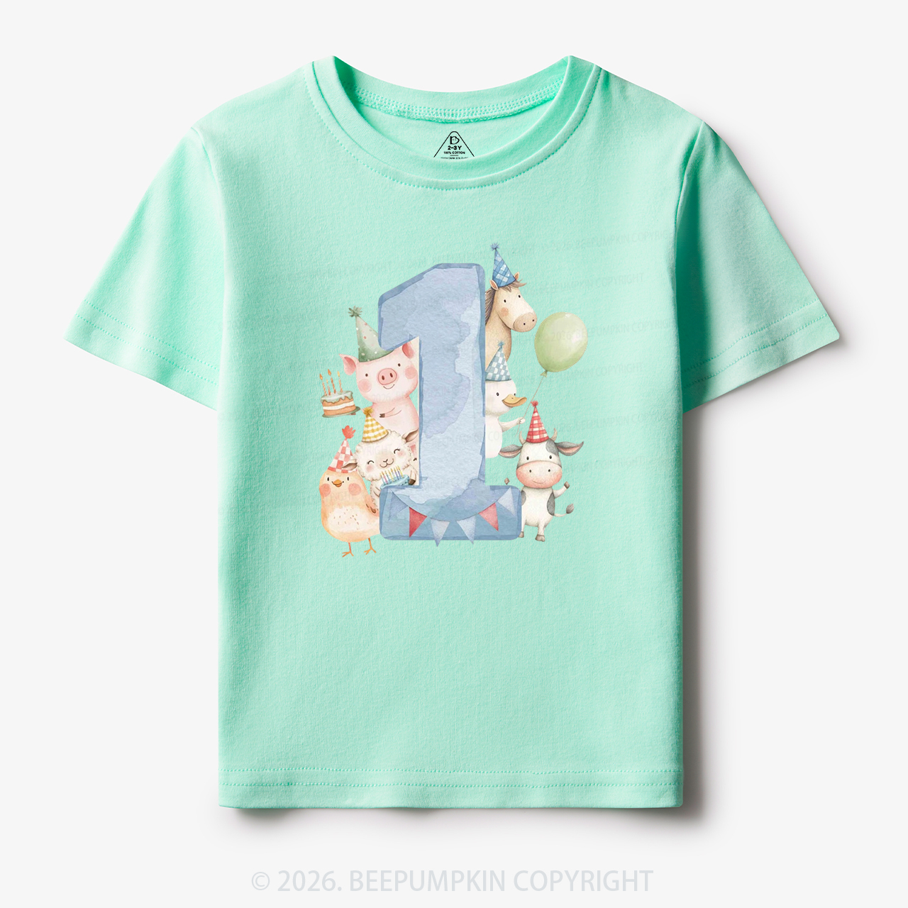 Personalized Farm Birthday Toddler&Kid's Tees