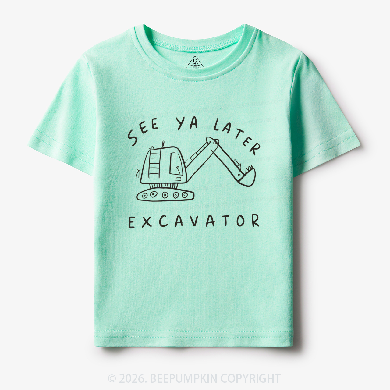 See Ya Later Excavator Construction Toddler&Kid's Tees