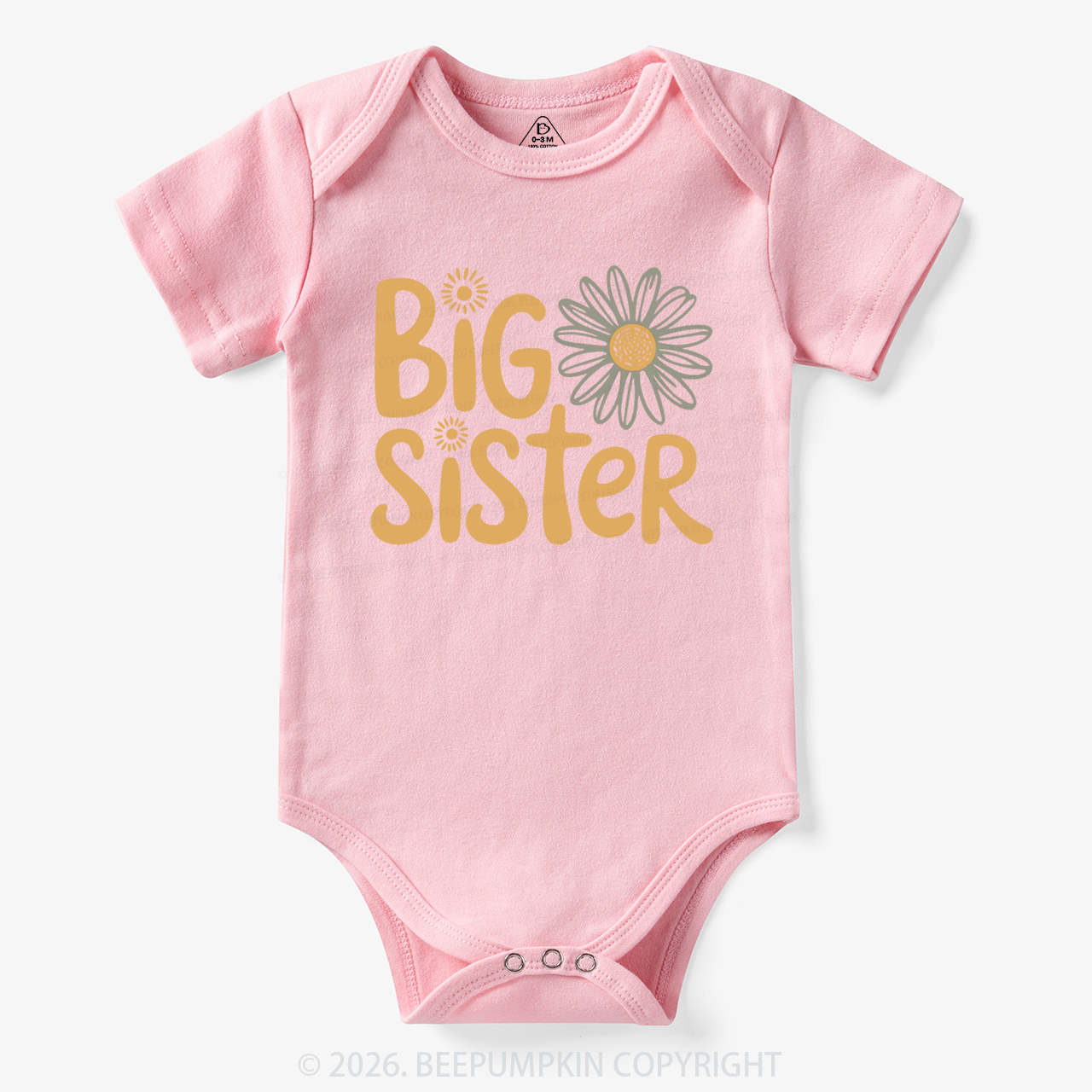 Big Sister Daisy Boho Flower Bodysuit