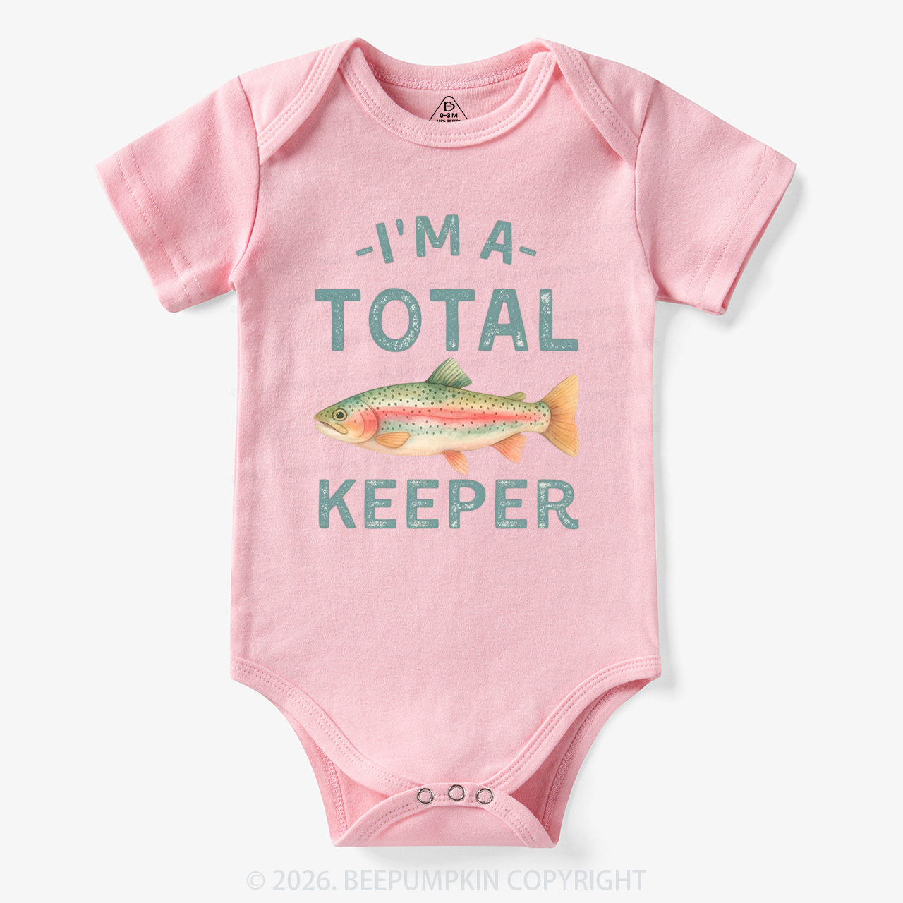 I'm a Total Keeper Funny Fishing Bodysuit