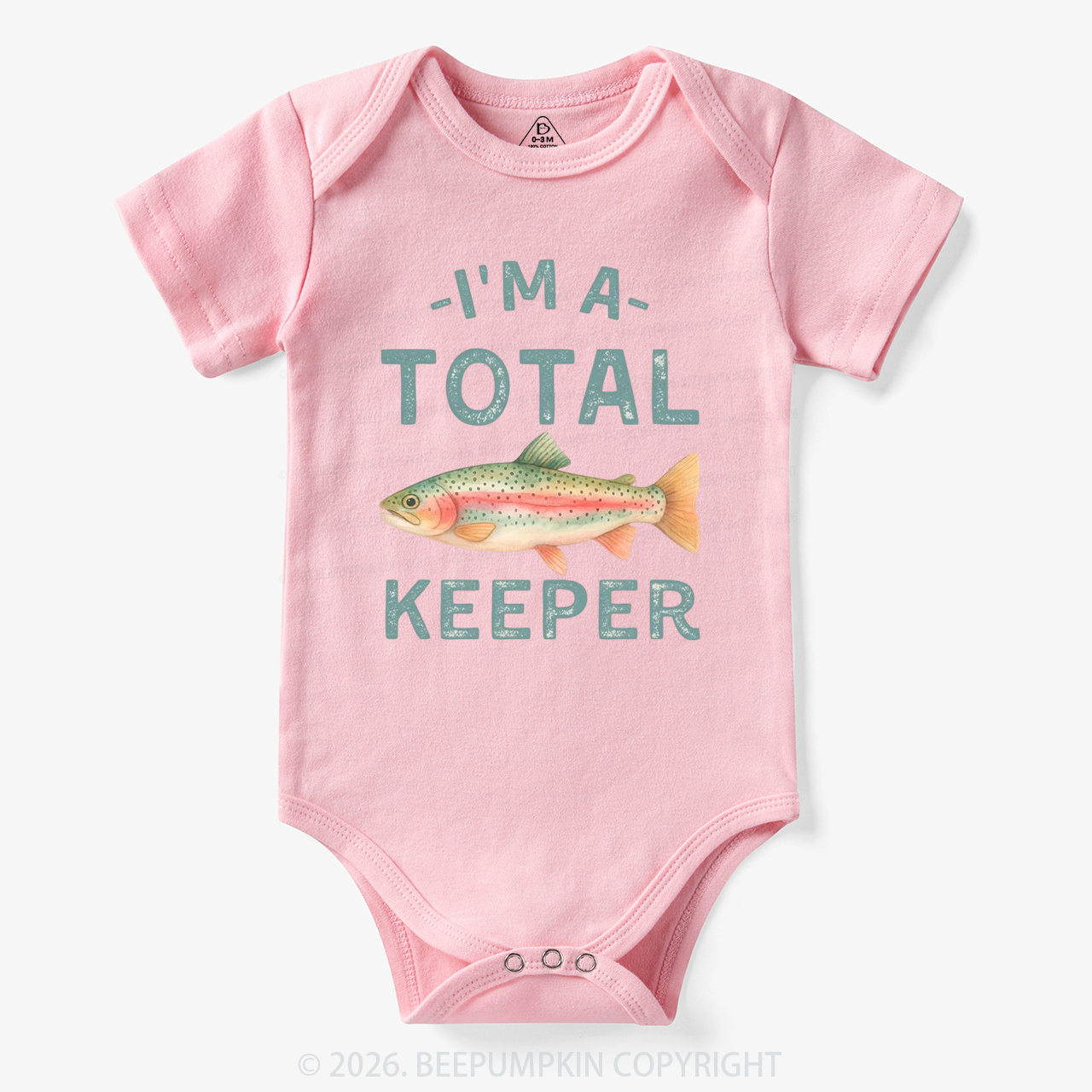 I'm a Total Keeper Funny Fishing Bodysuit