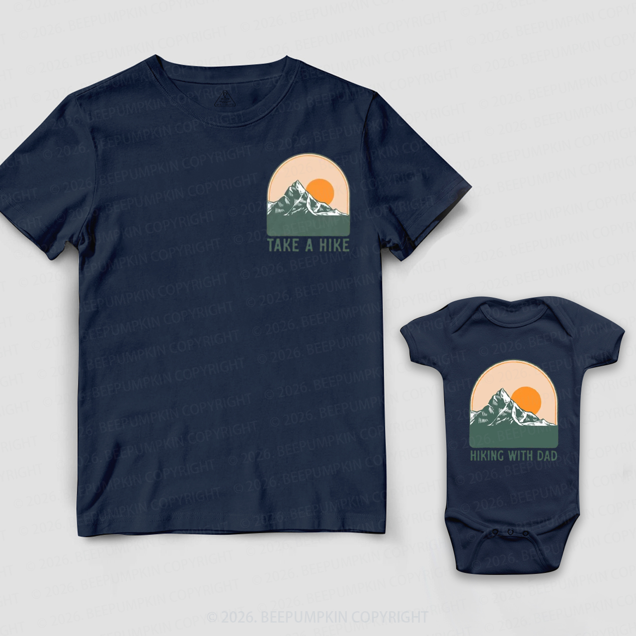 Take a HIke Hiking With Dad Dad&Me Matching Shirts
