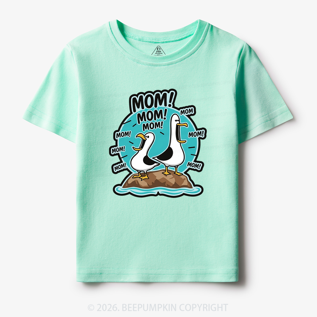 Funny Seagull MOM Toddler&Kid's Tees