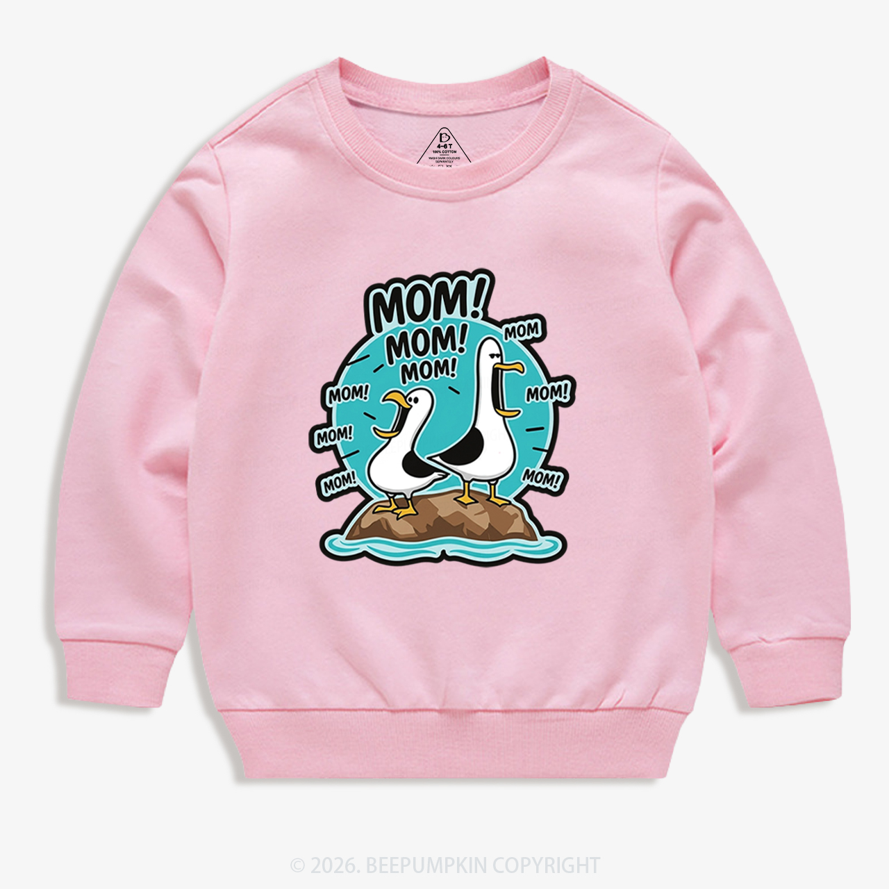 Funny Seagull MOM Kid's Sweatshirt