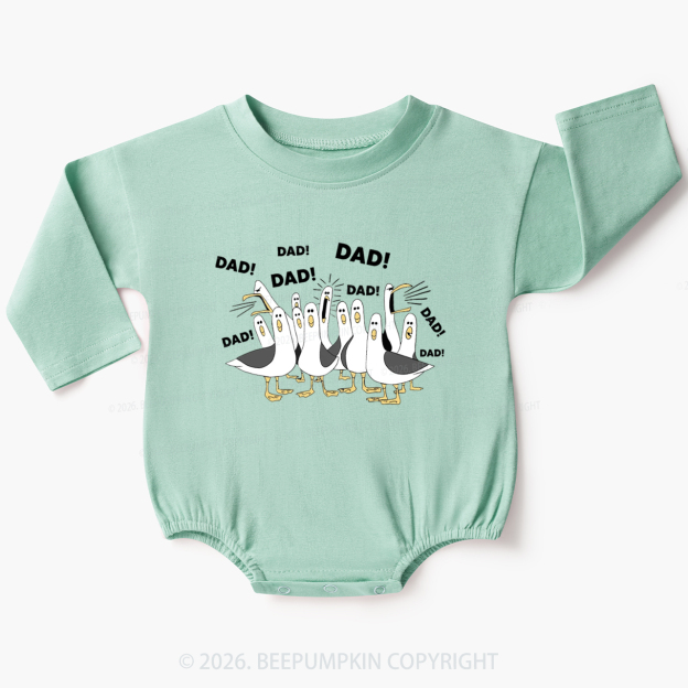 Seagulls Dad Baby Bubble Romper