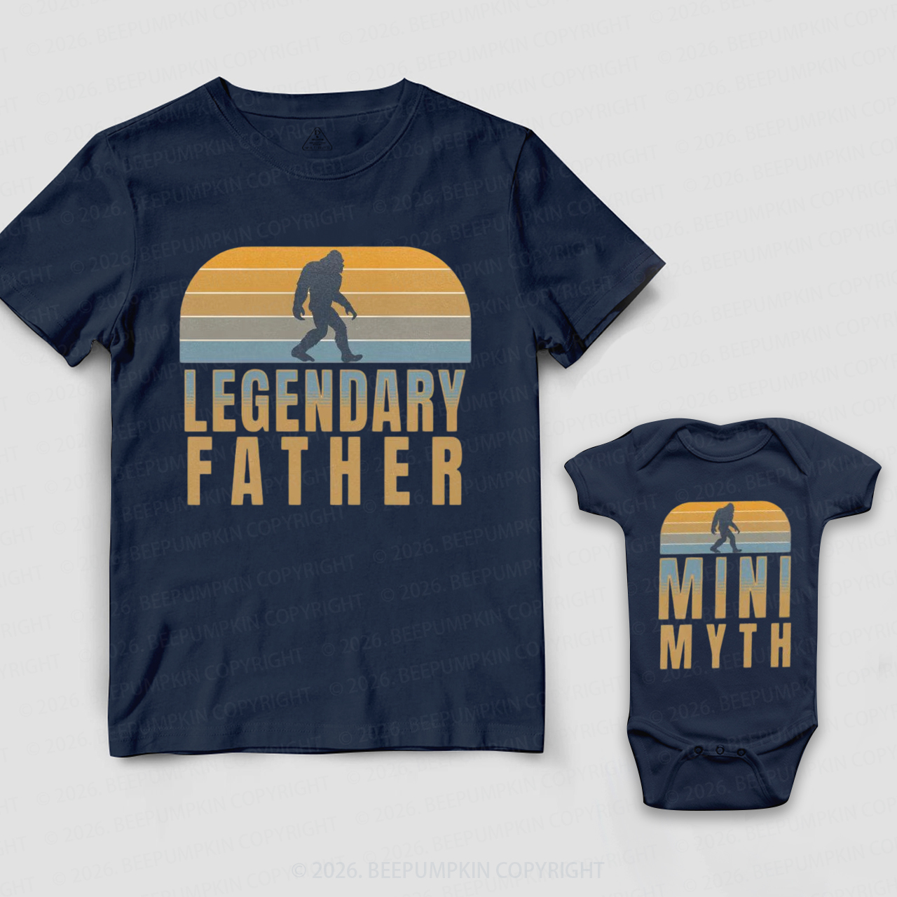 Bigfoot Dad and Baby Dad&Me Matching Shirts