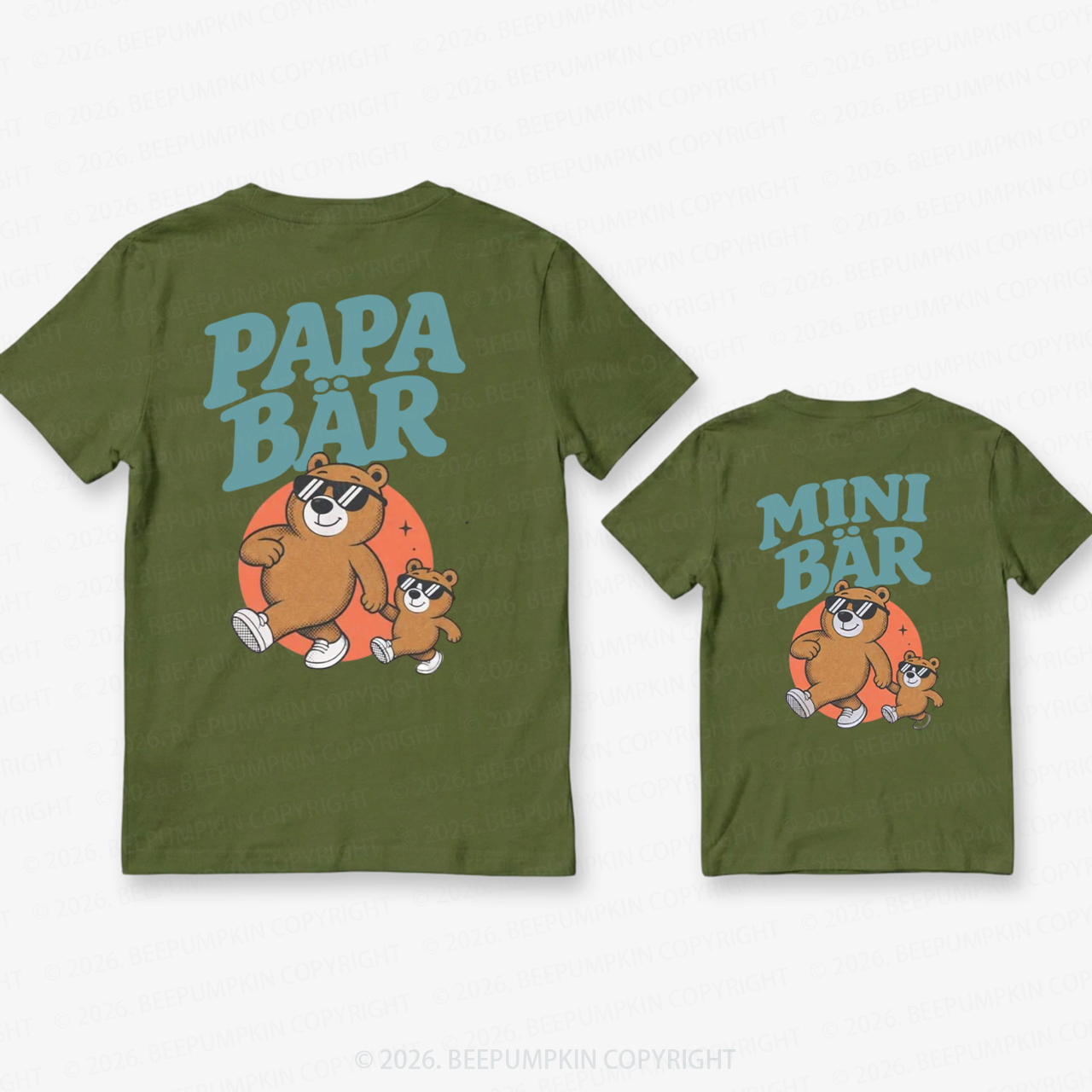 Papa Bar Mini Bar Dad&Me Matching Shirts