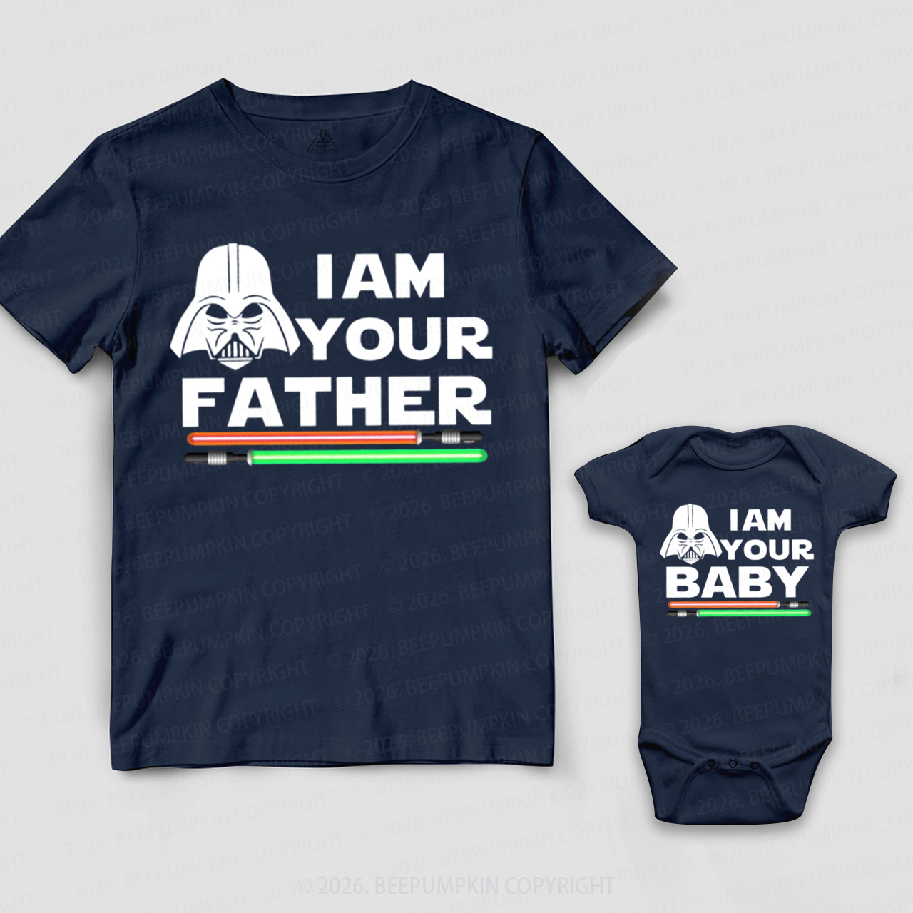 I Am Your Baby and I Am Your Father Dad&Me Matching Shirts