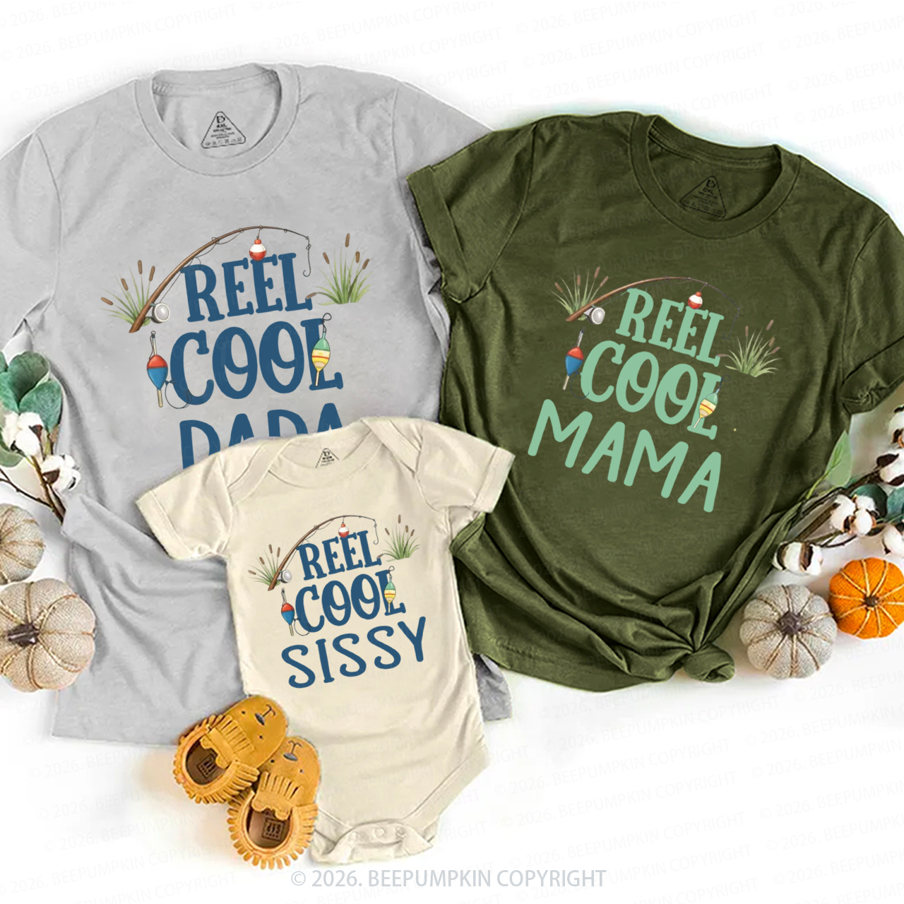 Personalized Oh Fishally One Birthday Family Matching T-Shirts