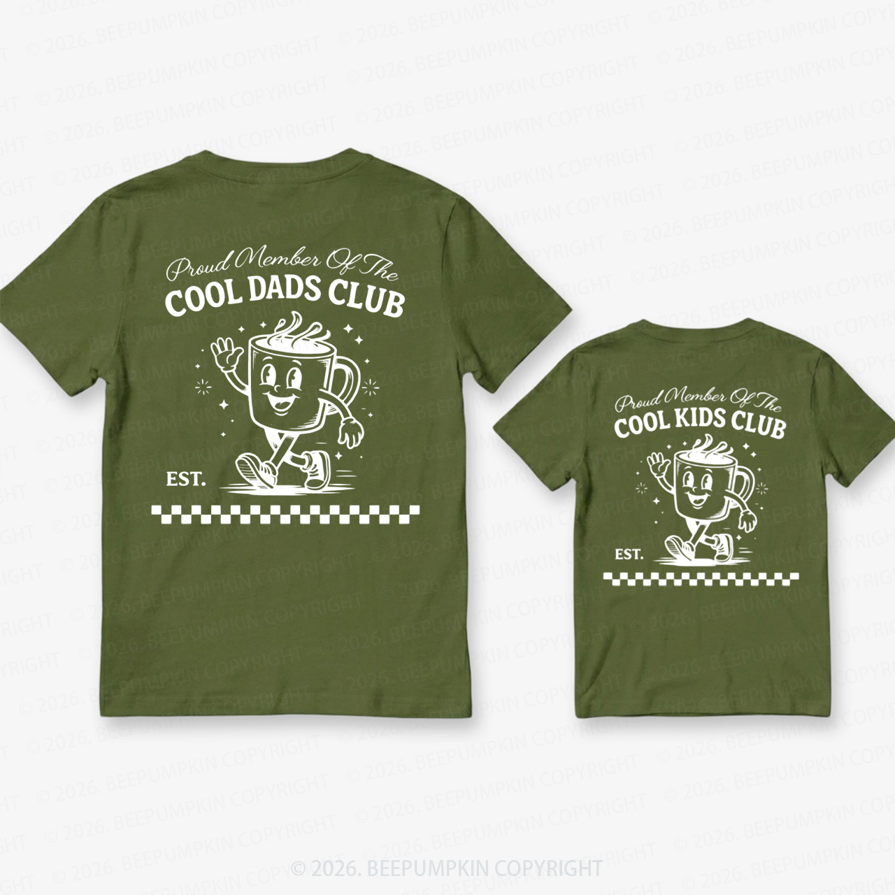 Cool Dads Club Father's Day Dad&Me Matching Shirts