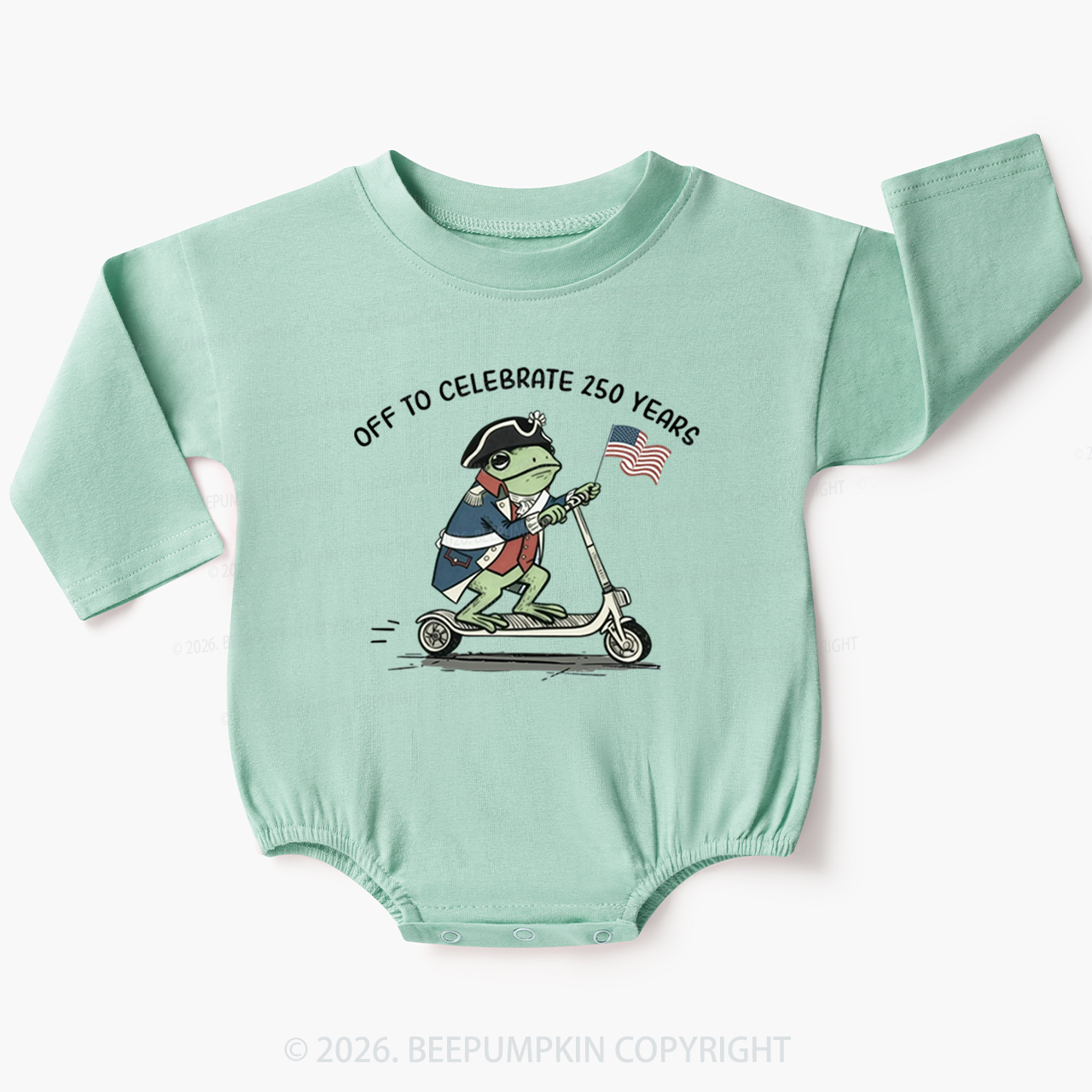 America 250 4th of July Baby Bubble Romper