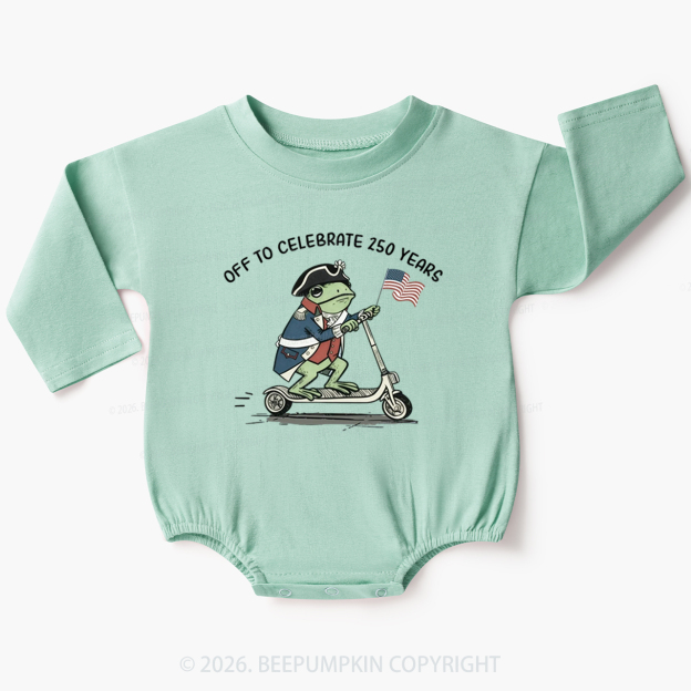 America 250 4th of July Baby Bubble Romper