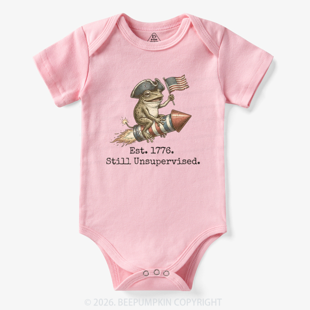 Est 1776 Funny Frog  American 250th Anniversary Bodysuit