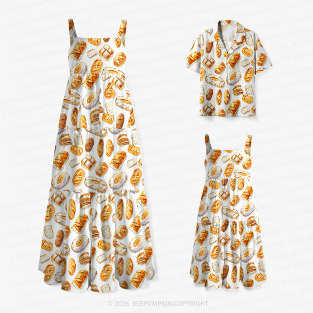Bread & Butter Mom&Kids Summer Matching All-Over Print Outfits