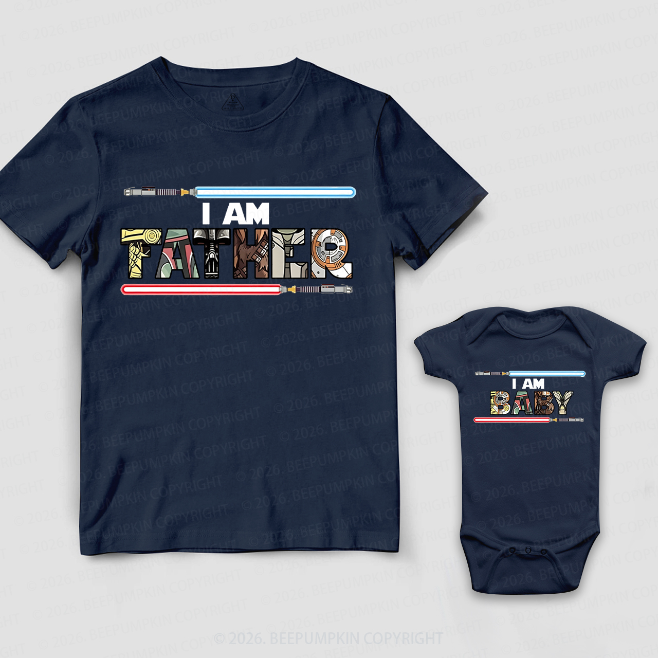 Personalized I Am Father Dad&Me Matching Shirts