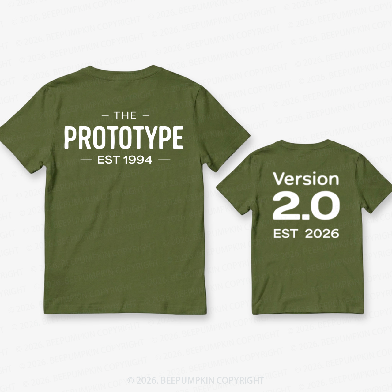 Prototype Version 2 Funny Dad&Me Matching Shirts