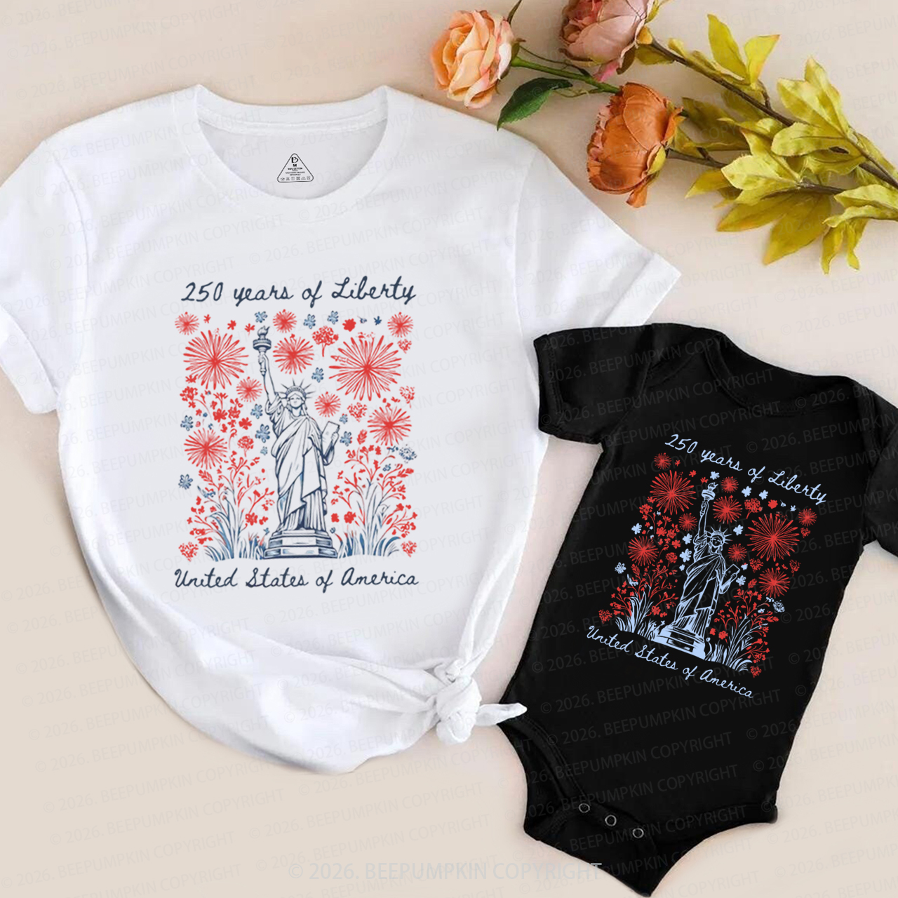 250 Years Of Liberty Mom&Me Matching T-Shirts