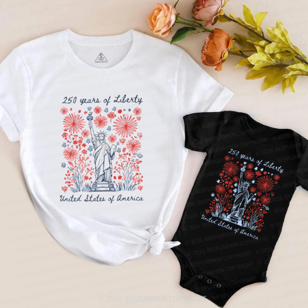 250 Years Of Liberty Mom&Me Matching T-Shirts