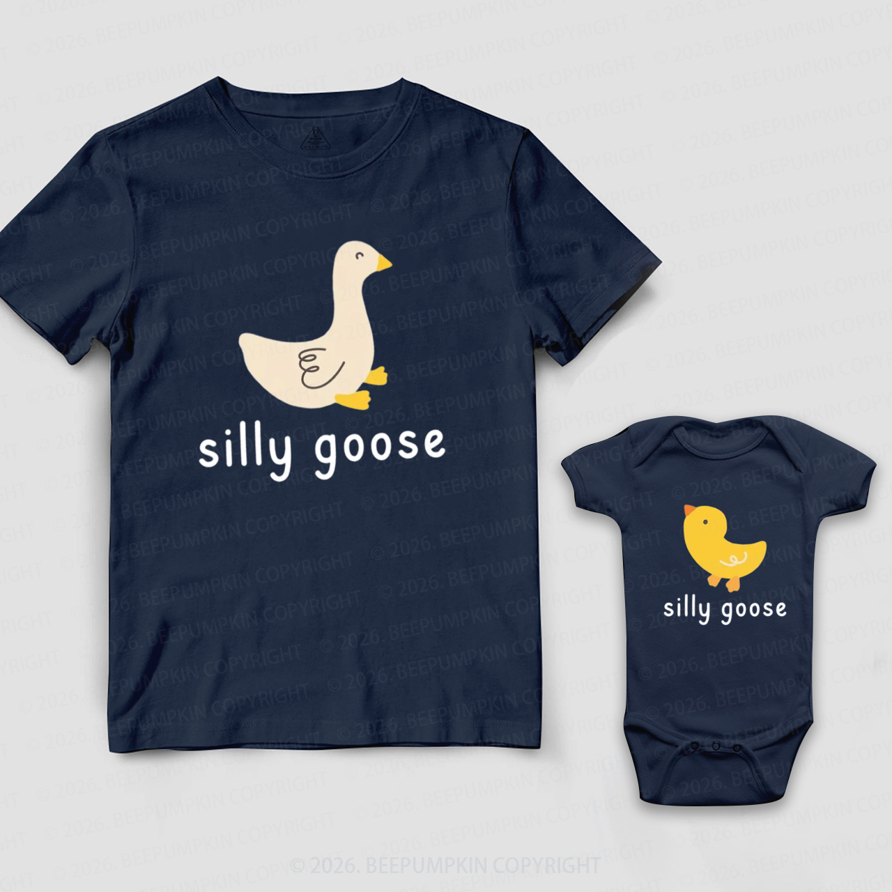 Silly Goose First Fathers Day Dad&Me Matching Shirts