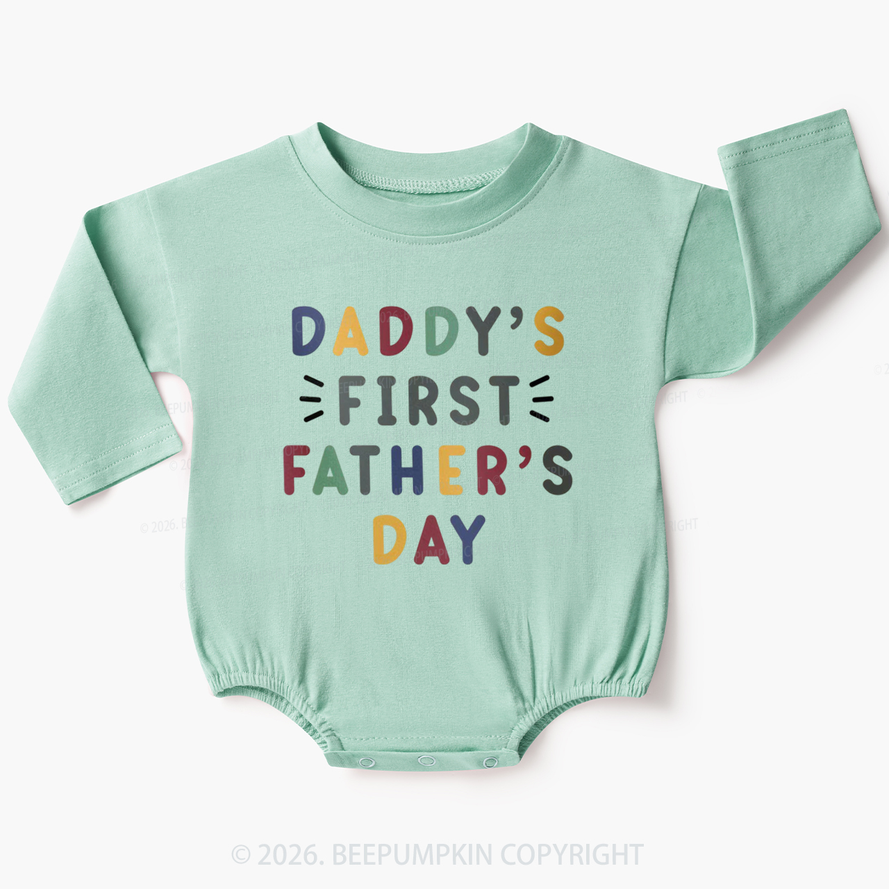 Daddy's First Father's Day Baby Bubble Romper