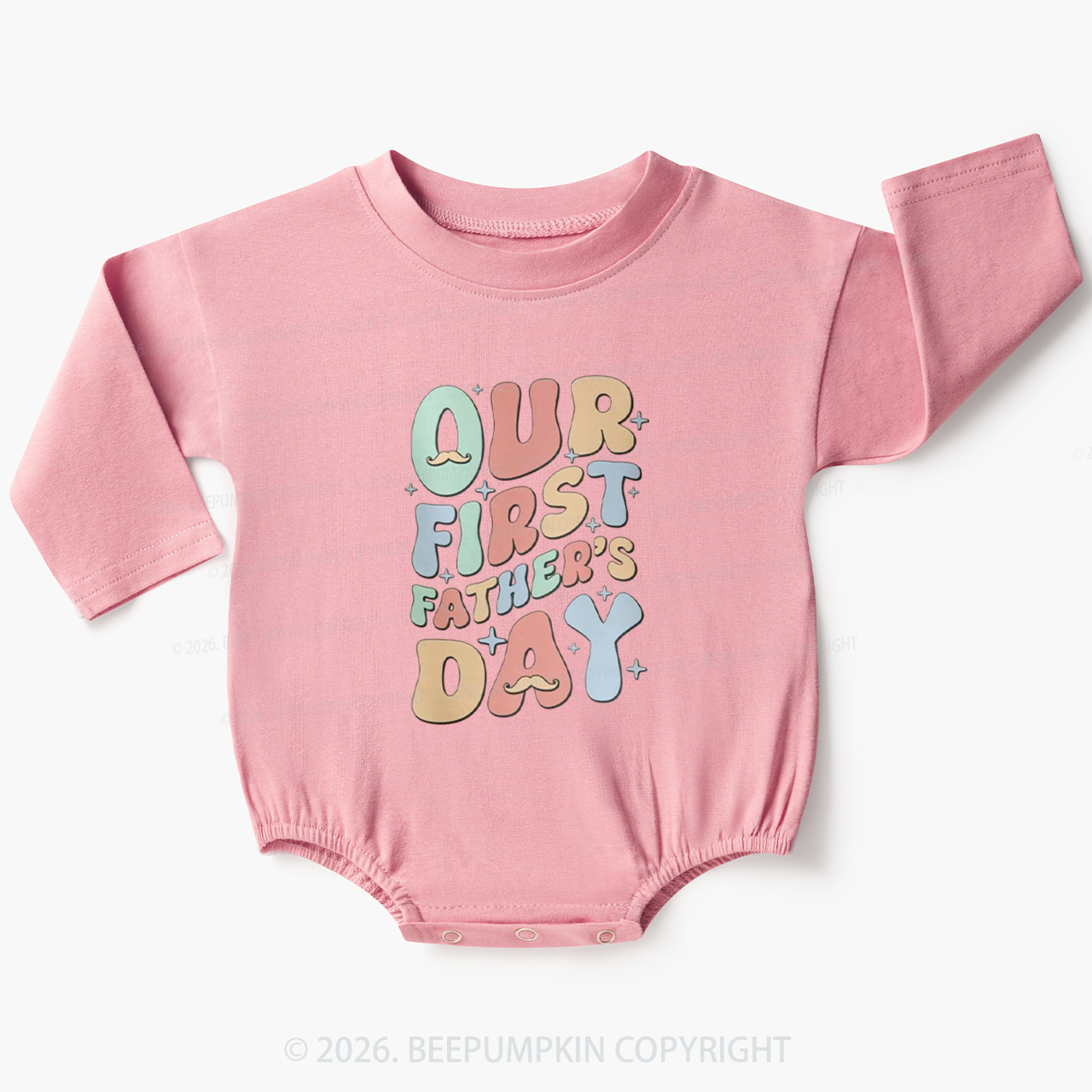 Our First Father's Day Baby Bubble Romper