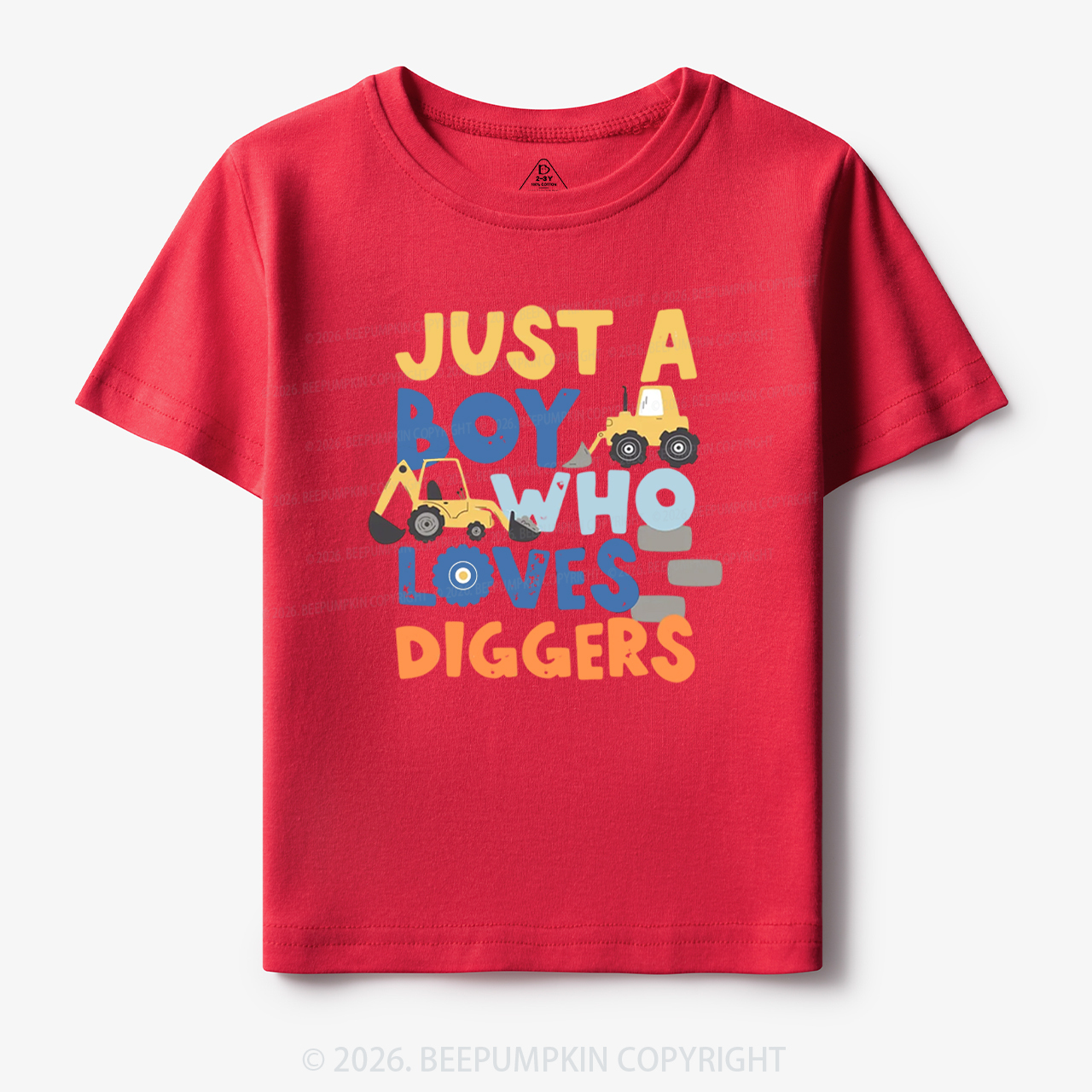 Just a Boy Who Loves Diggers Toddler&Kid's Tees