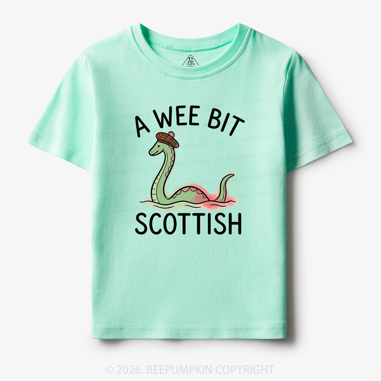 A Wee Bit Scottish Funny Loch Ness Monster Toddler&Kid's Tees