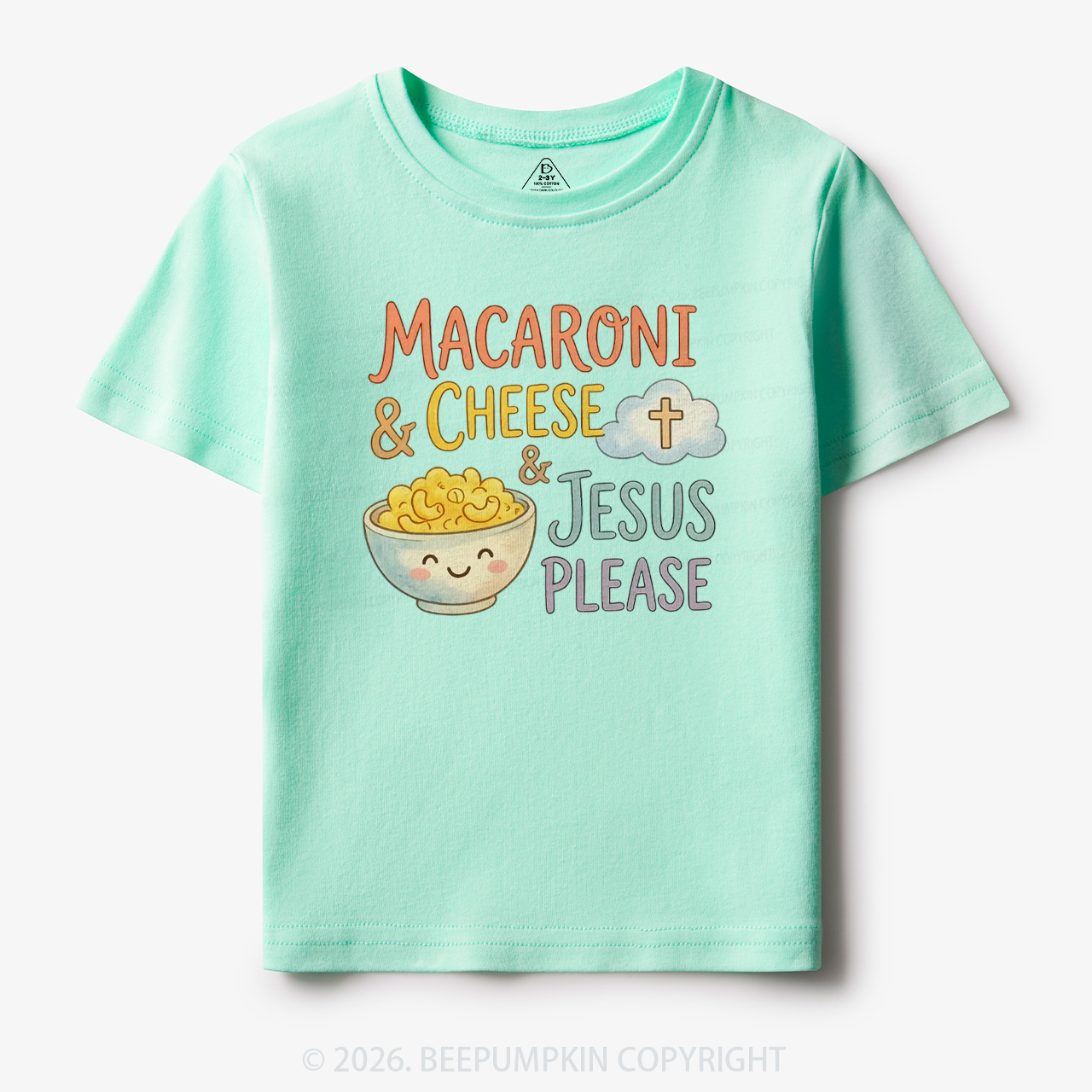Macaroni & Cheese & Jesus Please Toddler&Kid's Tees