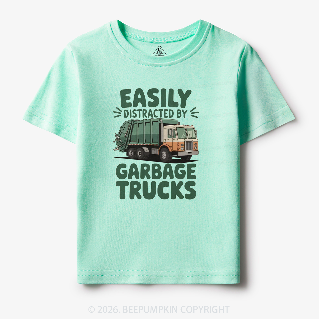 Easily Distracted by Garbage Trucks Toddler&Kid's Tees