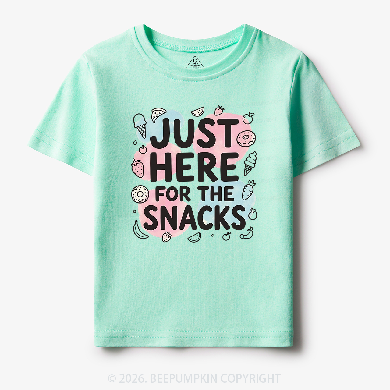 Just Here for the Snacks Funny Toddler&Kid's Tees